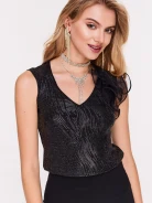 Elegancka bluzka z połyskującego materiału