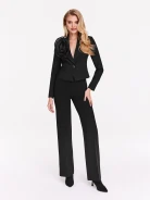 Short black jacket with rose
