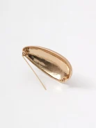 Large gold-plated brooch