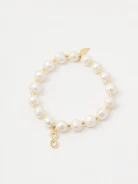Pearl bracelet with infinity symbol pendant