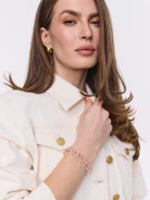 Gold-plated bracelet with beads