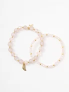 Gold-plated bracelet with beads