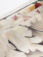 Silk scarf with a floral pattern