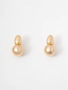 Elegant gold-tone stud earrings