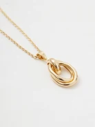 Gold-plated necklace with an elegant pendant