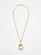 Gold-plated necklace with an elegant pendant