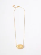 Gold-plated necklace with pendant