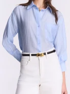Leather belt with a decorative buckle