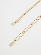 Gold-colored chain belt