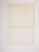 A narrow scarf with ecru-colored silk