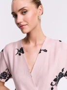 Powder Pink Floral Blouse
