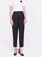 Black elegant cigarette pants