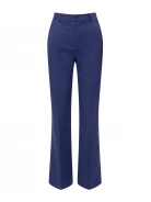 Navy blue pants with straight legs
