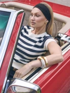 Black cotton hairband