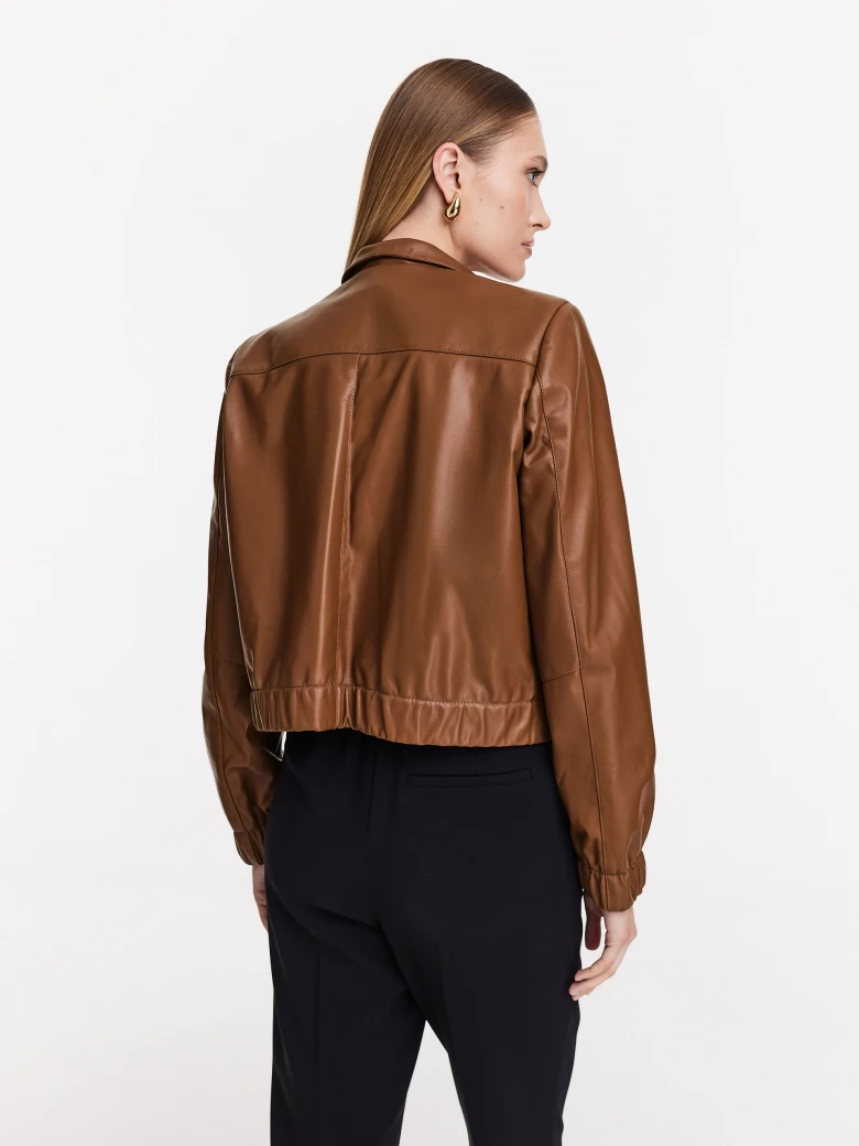 Caramel leather jacket