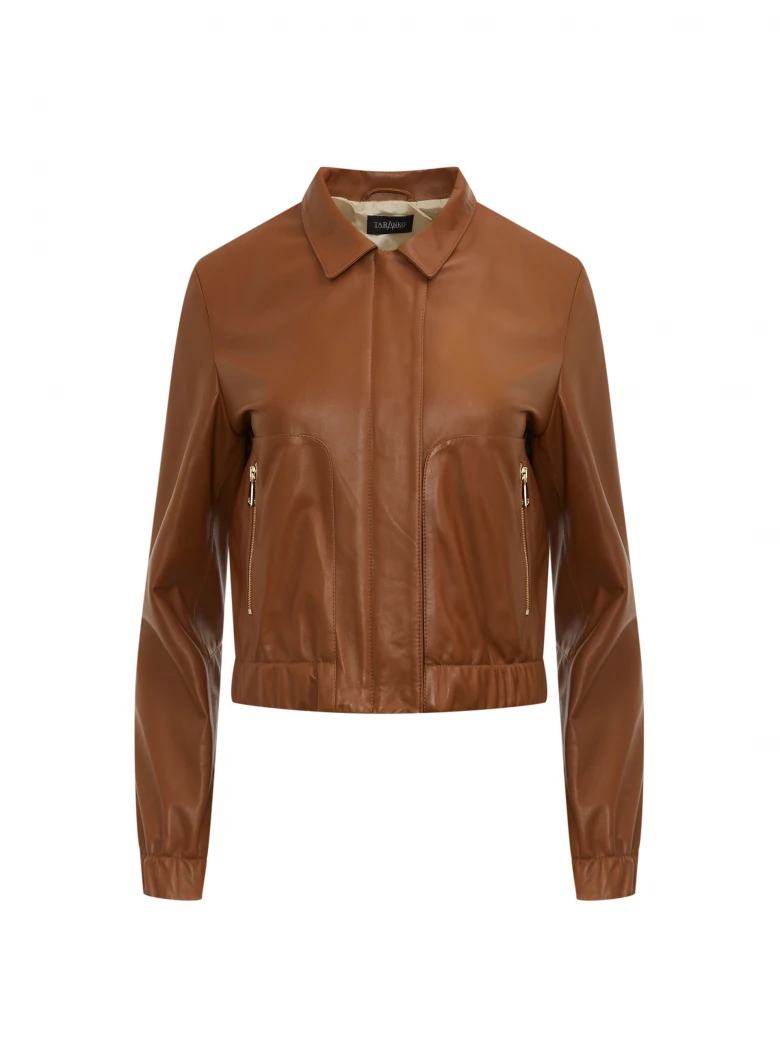 Caramel leather jacket