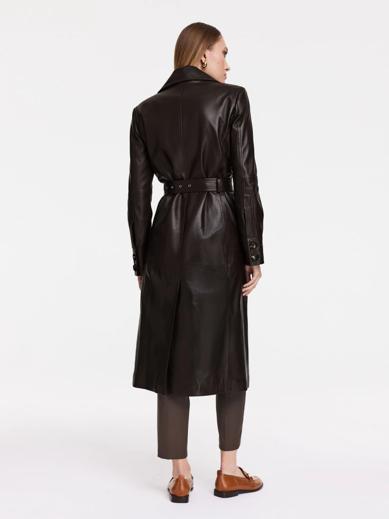 Elegant leather coat