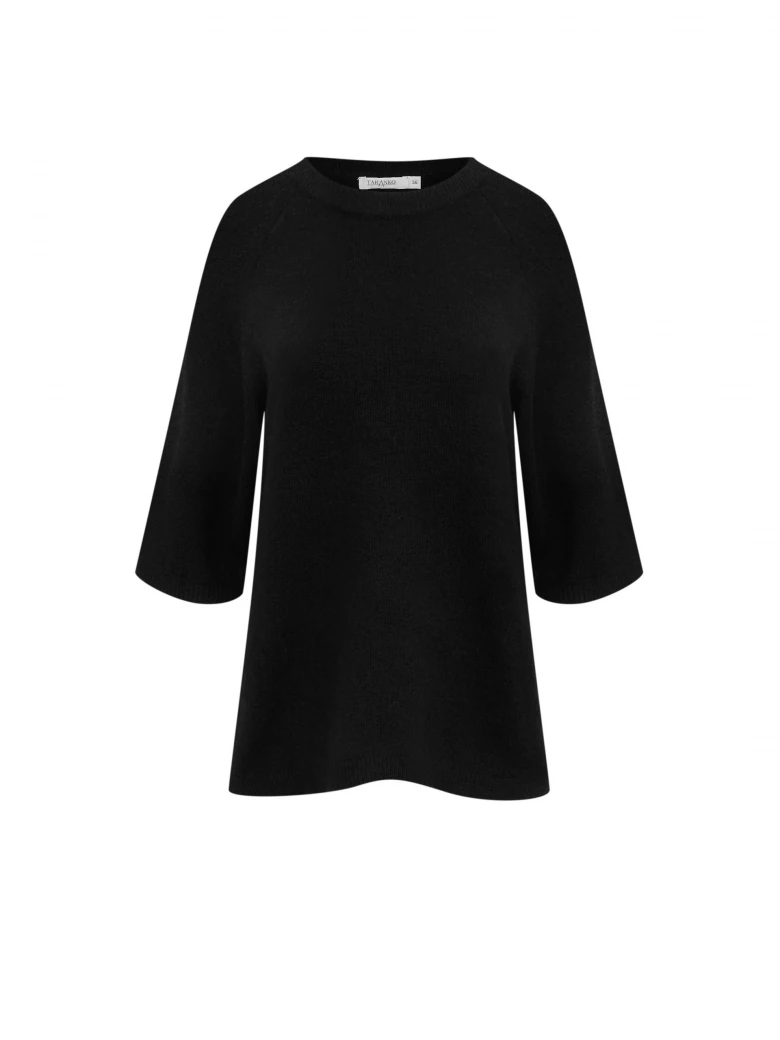 Black jumper with wide sleeves