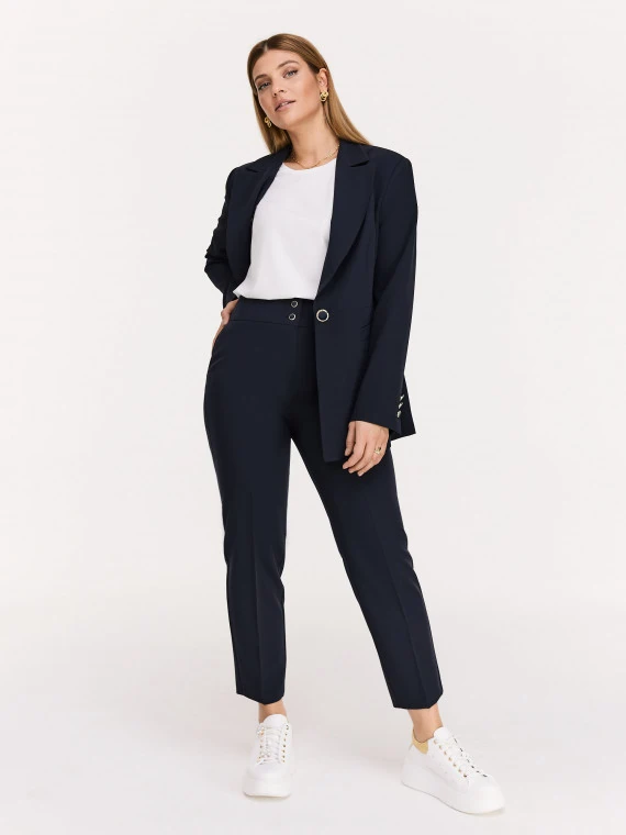 Elegant high-waisted cigarette pants