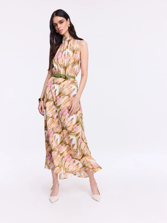 Long dress with original print