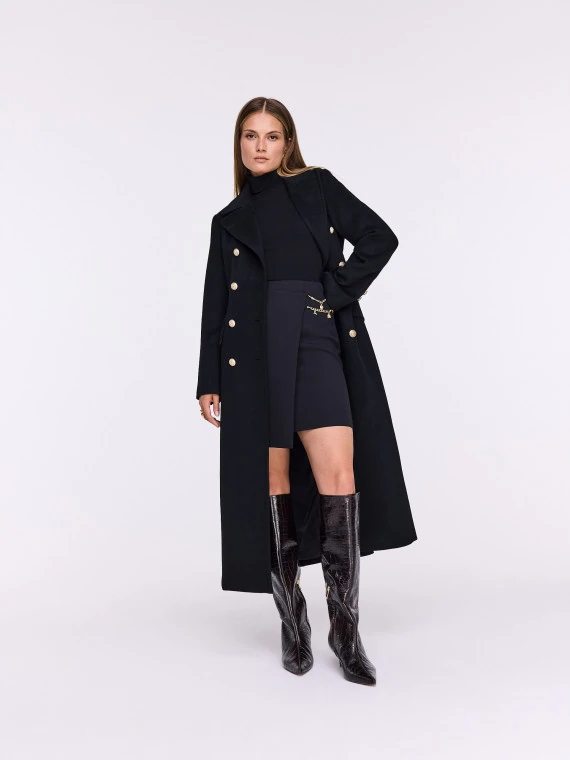 Black turtleneck sweater