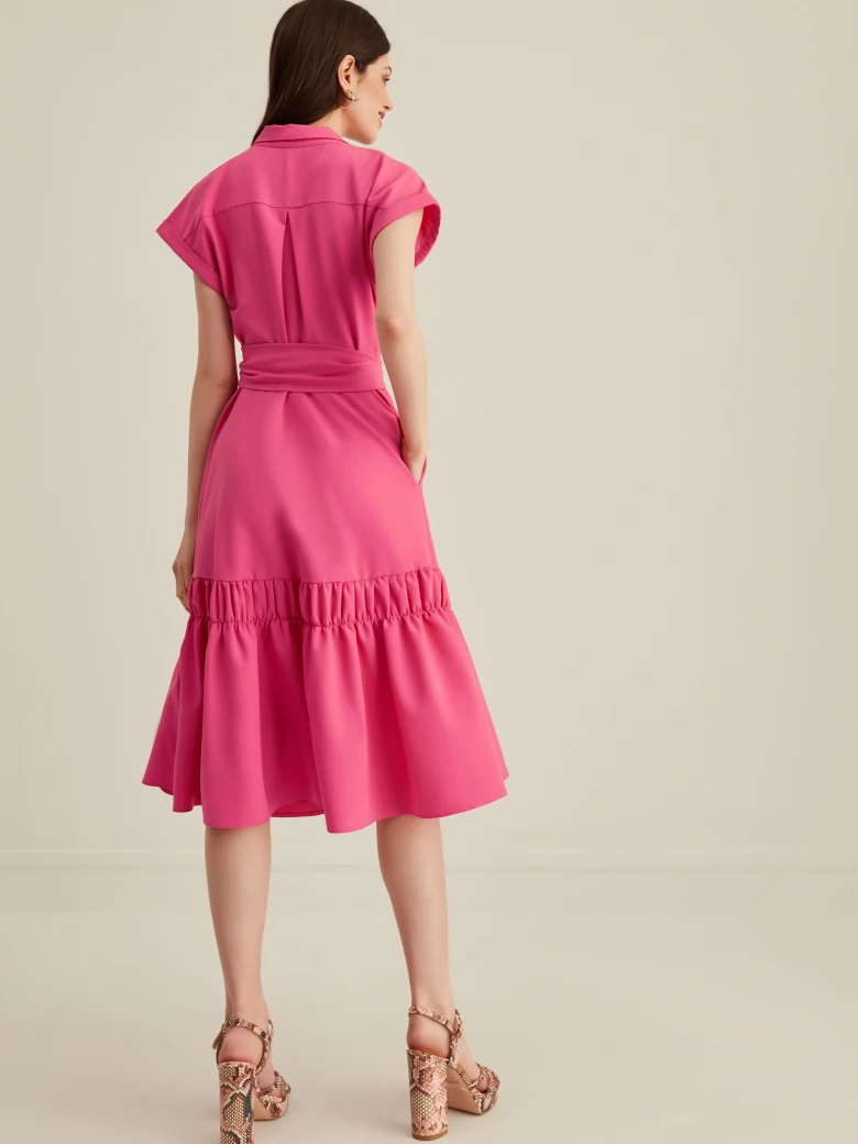 PINK WRAP DRESS