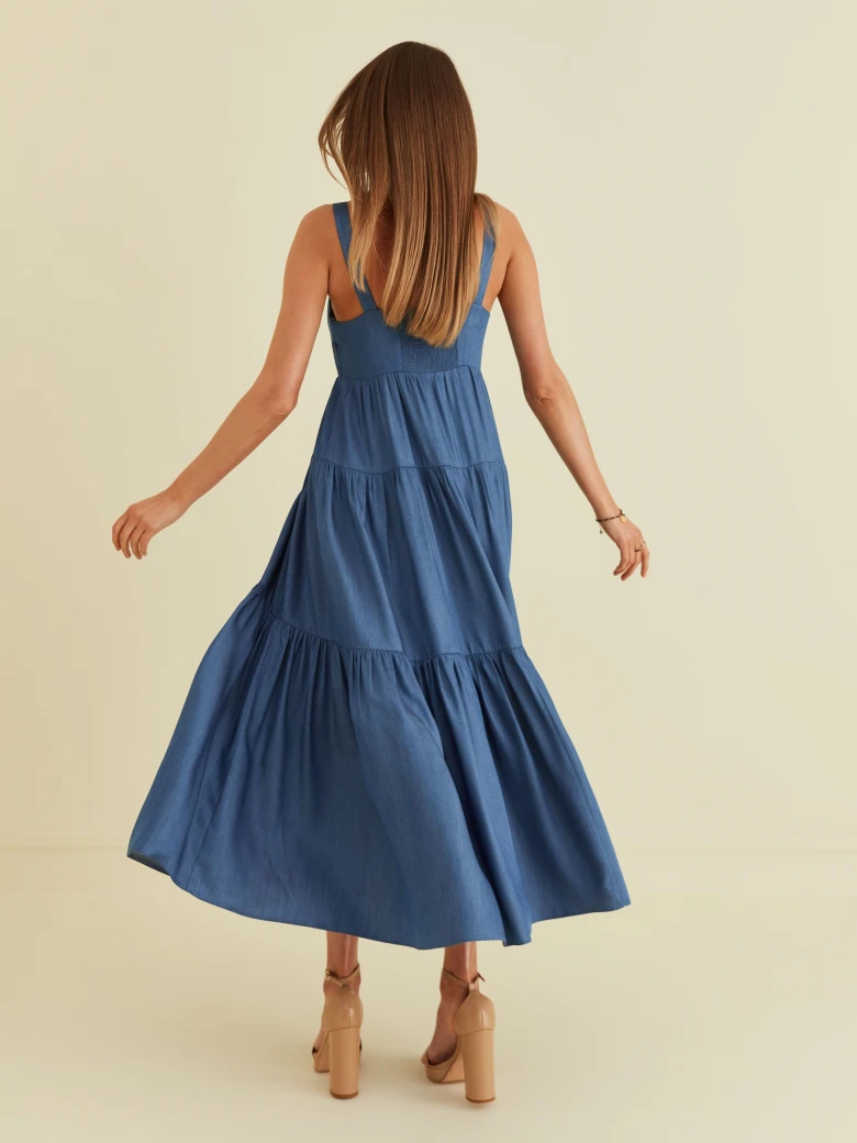VISCOSE MAXI DRESS