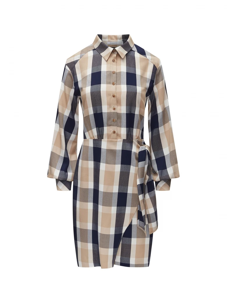 CHECKED SHIRT DRESS