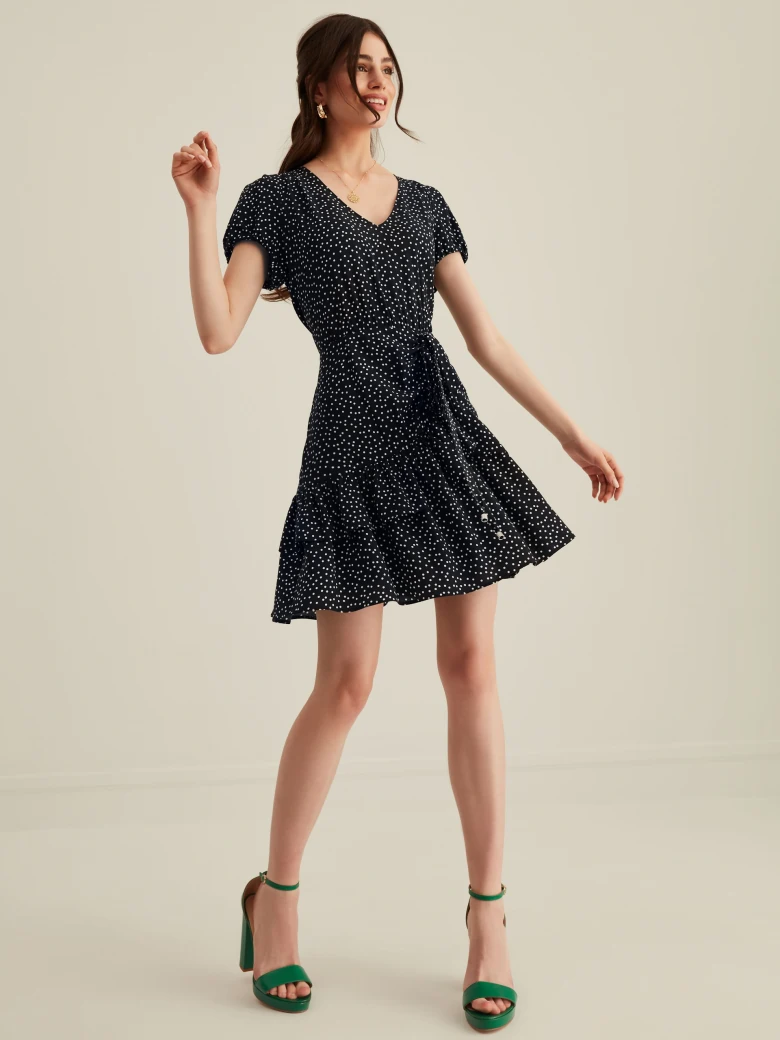 POLKA DOT MINI DRESS