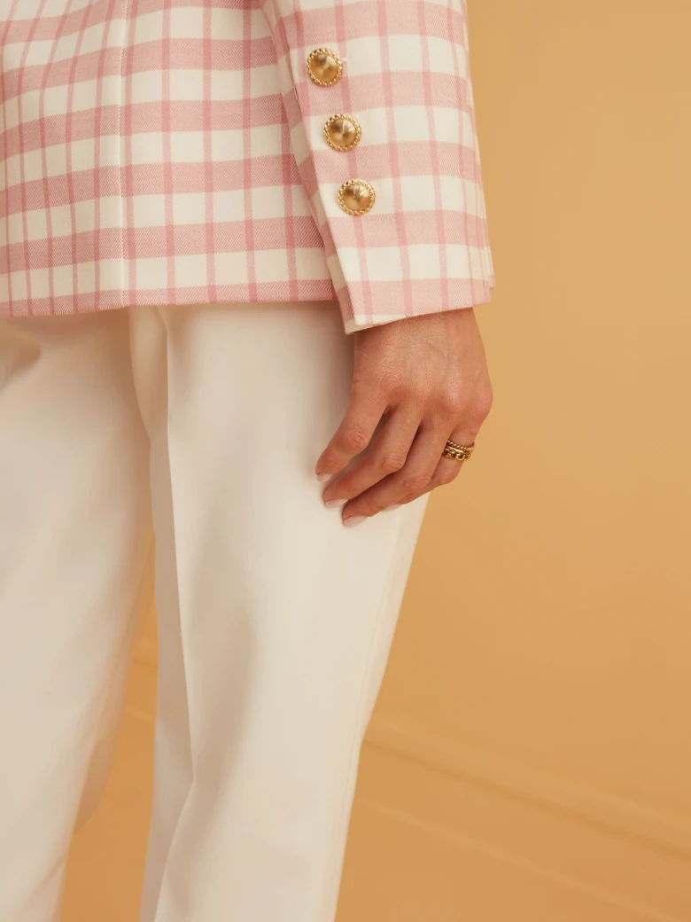 PINK CHECKED JACKET