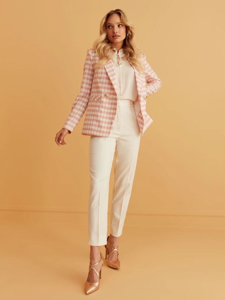 PINK CHECKED JACKET