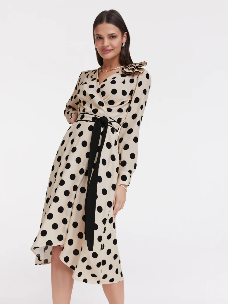 Cream pea dress