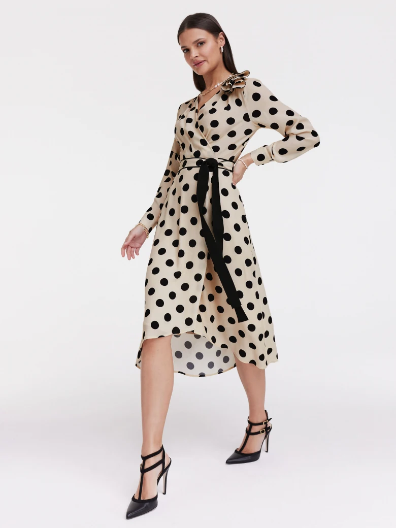 Cream pea dress