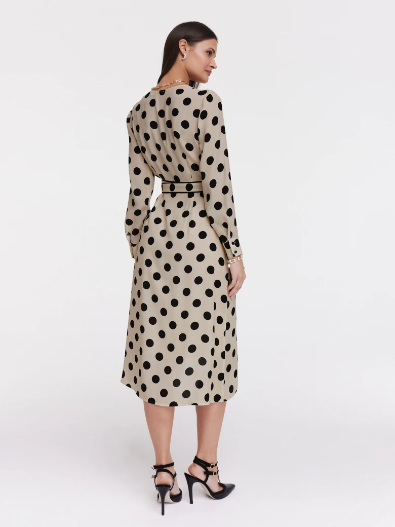 Cream pea dress