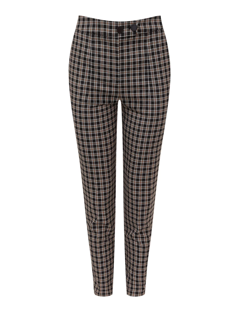 Checkered cigarette pants