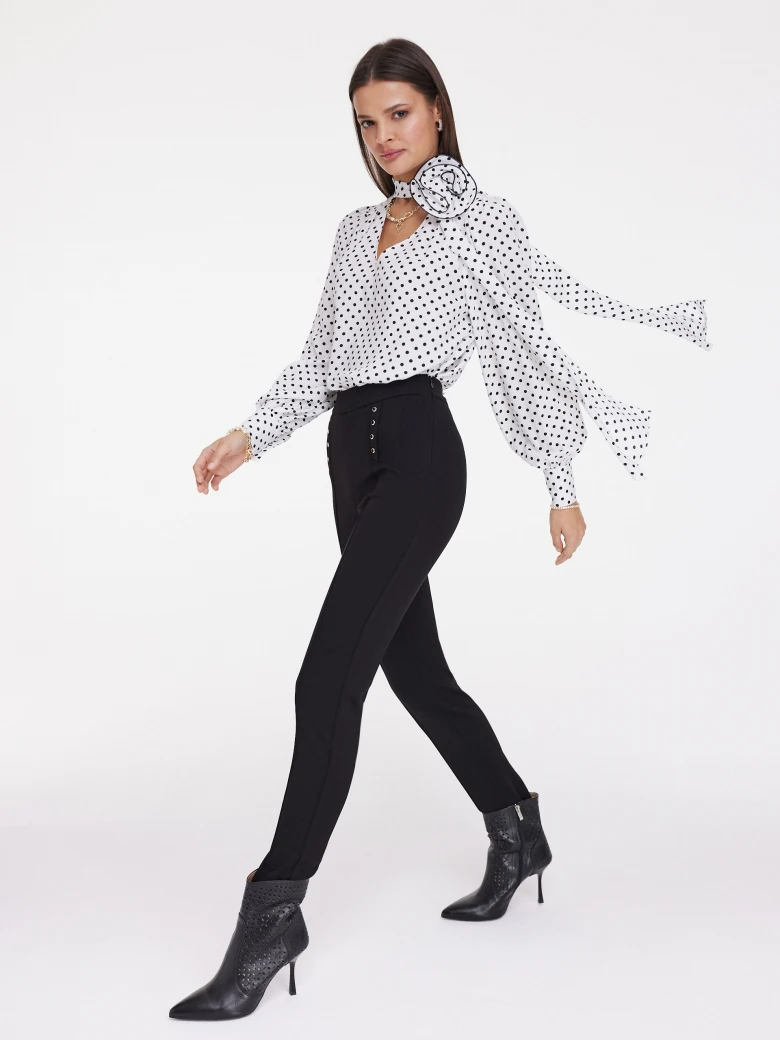 Black high-waisted pants