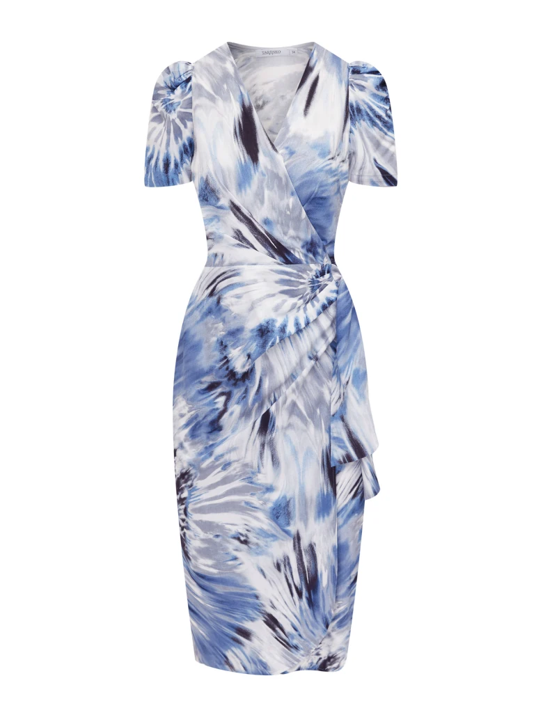 Envelope viscose floral dress