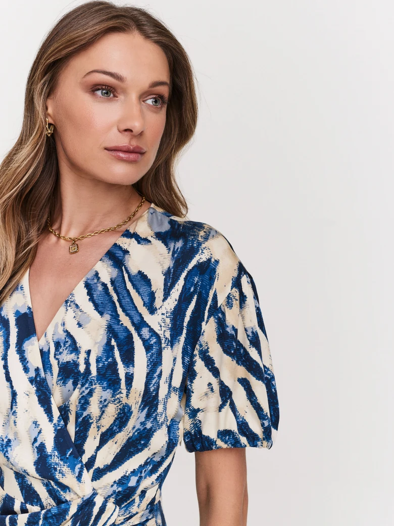 Envelope dress in viscose