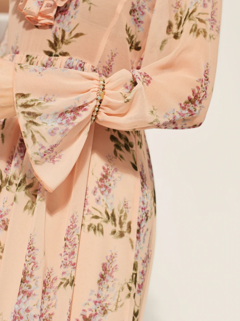 ETHEREAL FLORAL PATTERN DRESS