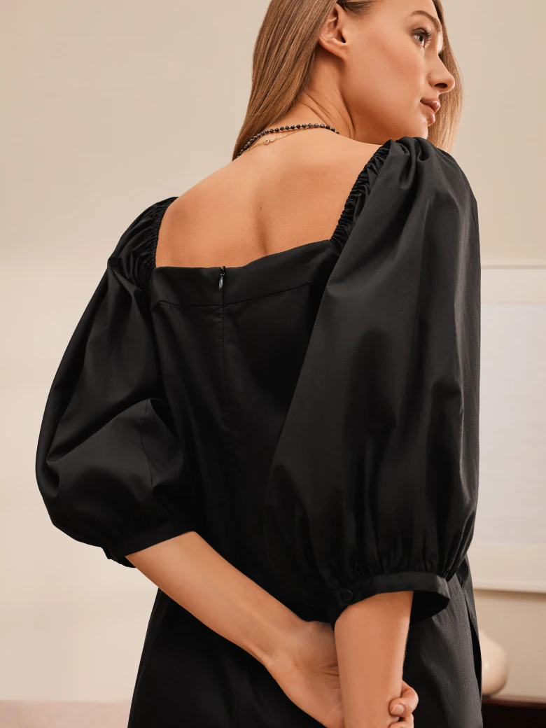 BLACK COTTON DRESS