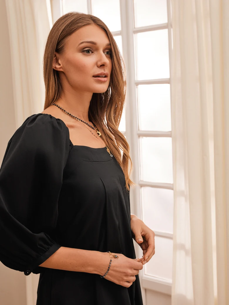 BLACK COTTON DRESS
