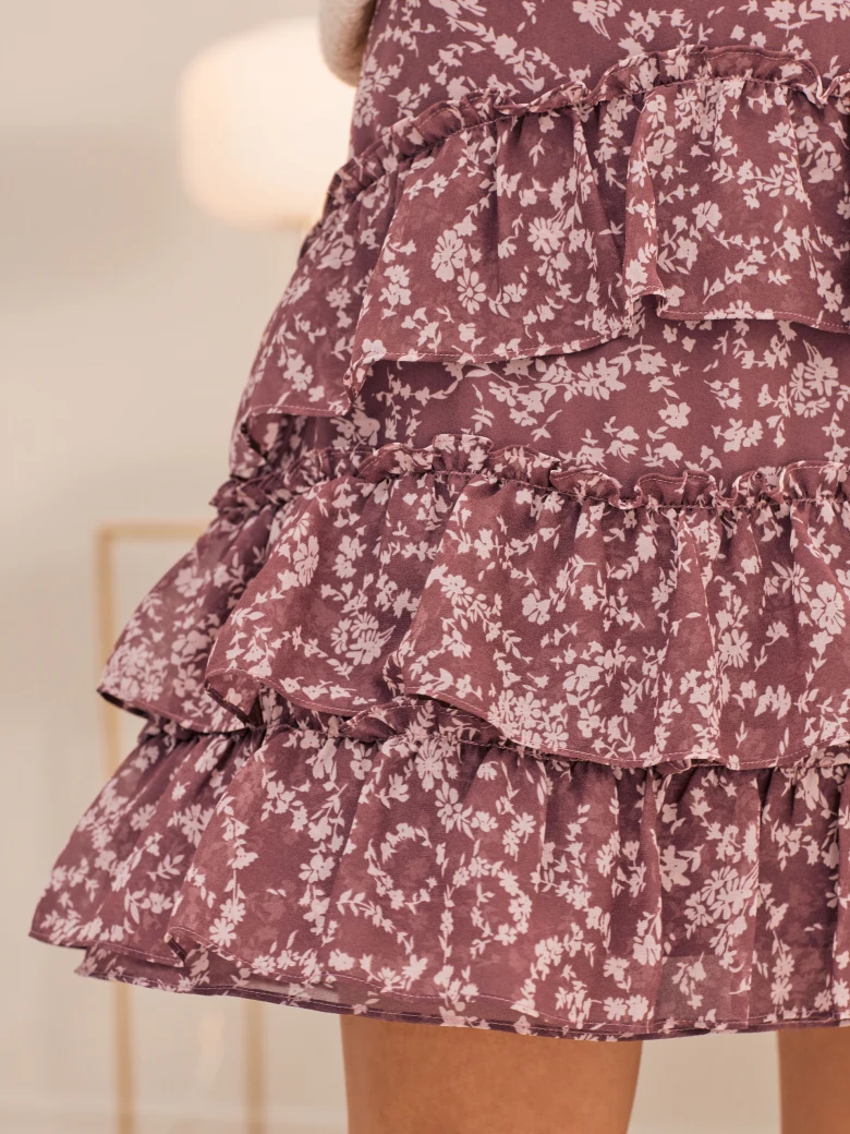 SHORT SKIRT WITH RUFFLES