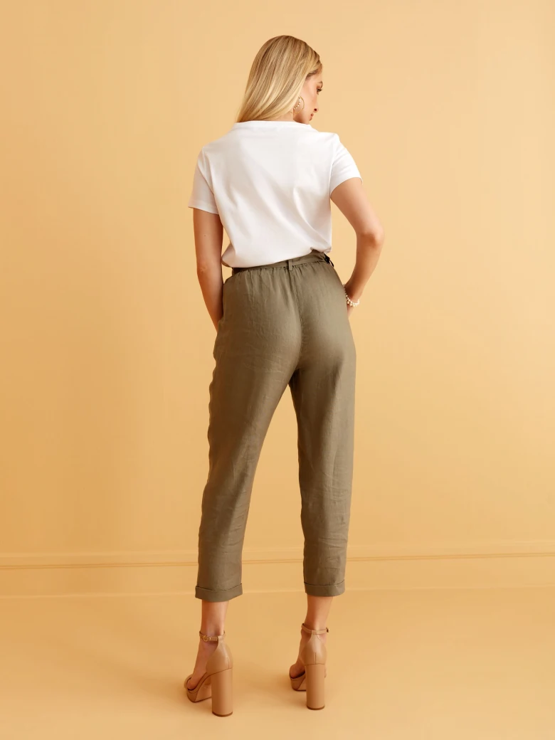 COTTON BLOUSE WITH SHORT SLEEVES