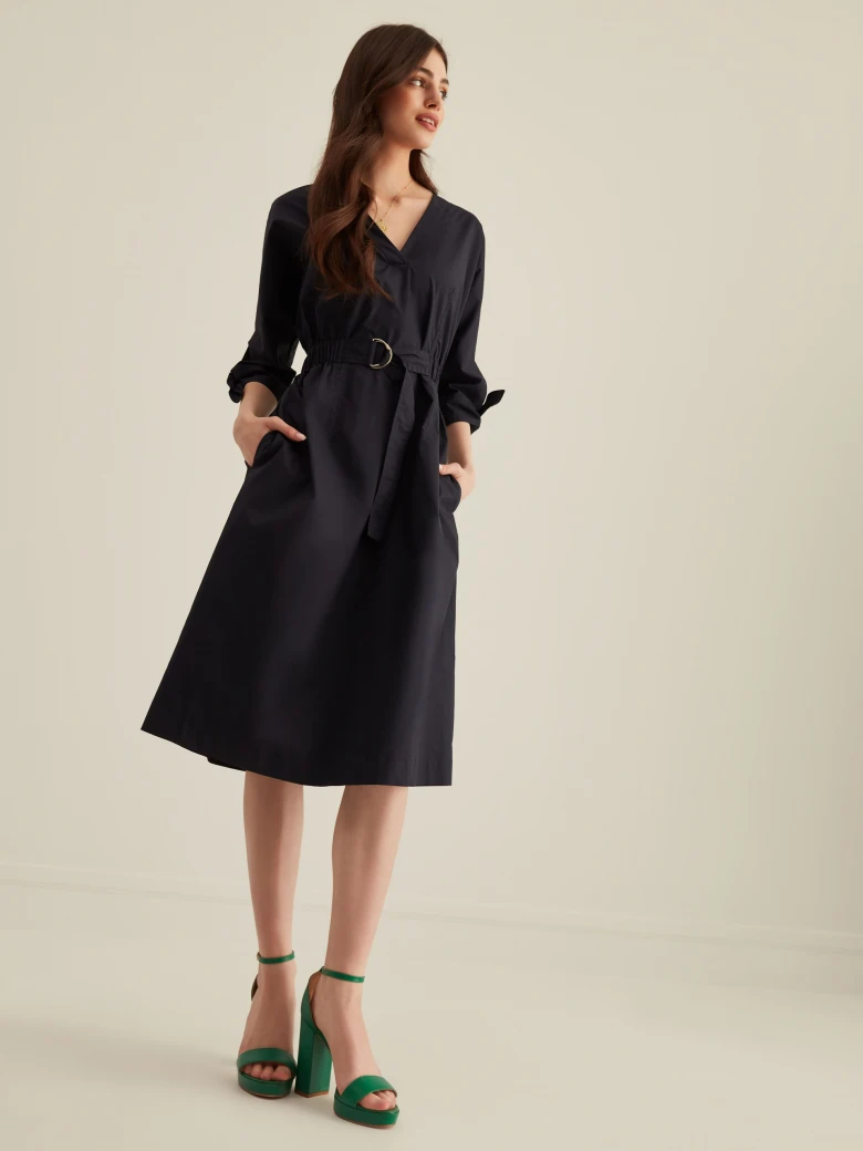 NAVY BLUE COTTON DRESS