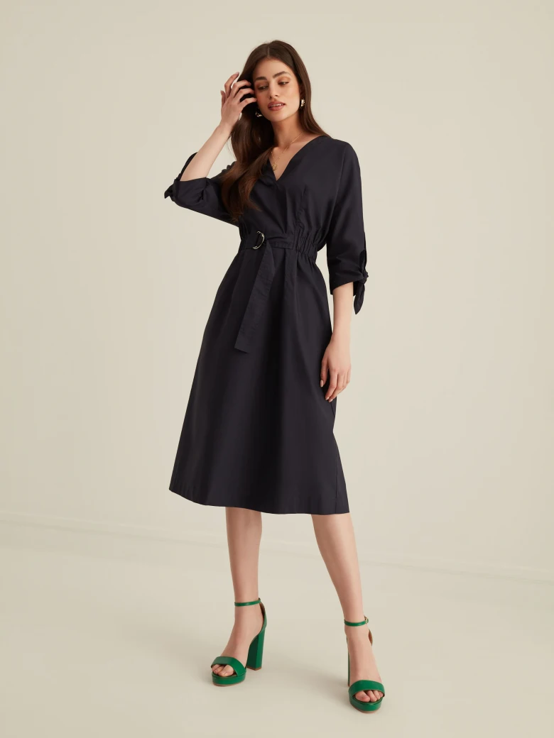 NAVY BLUE COTTON DRESS