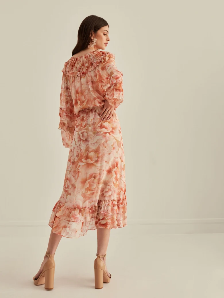 VISCOSE FLORAL DRESS