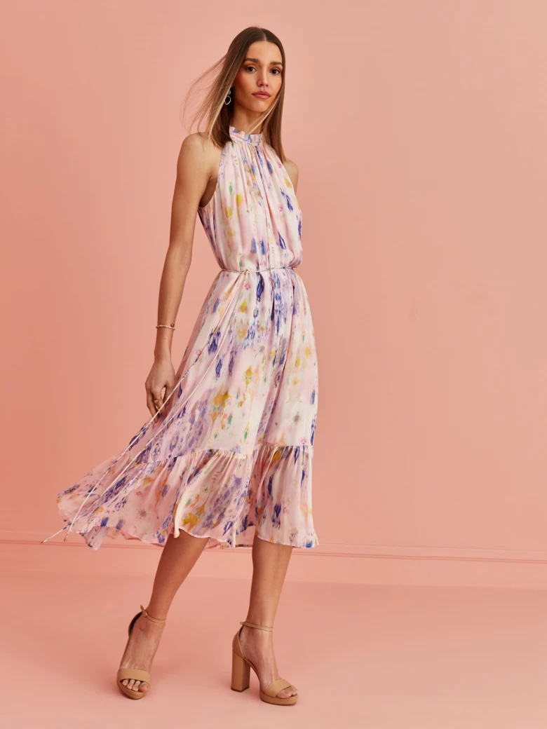 VICOSE FLARED DRESS
