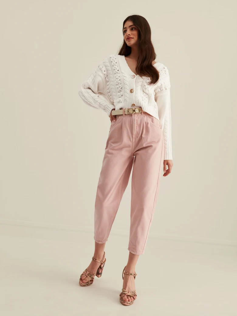 PINK DENIM PANTS