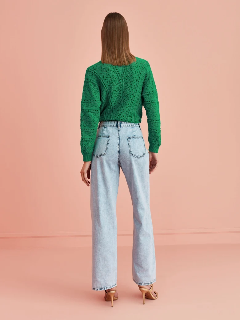 OPEN-KNIT SWEATER