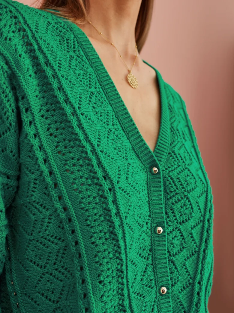 OPEN-KNIT SWEATER